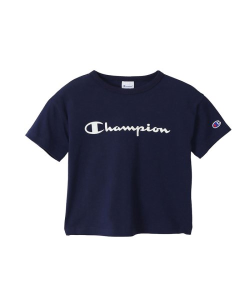 MAC HOUSE(kid's)(マックハウス（キッズ）)/Champion チャンピオン ベーシック半袖Tシャツ CK－V302/ネイビー