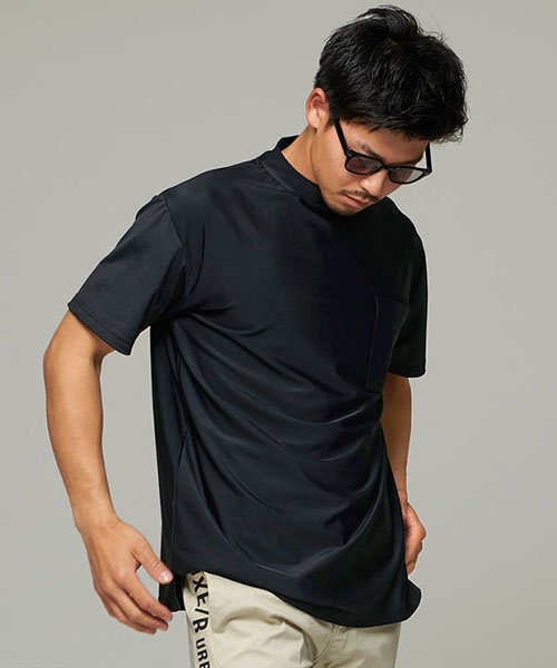 Luxe R 半袖スムースモックネックtシャツ メンズ 半袖 トップス ゴルフ ゴルフウェア 吸水速乾 消臭 抗菌 モックネック ハイネック スムース ストレッ エスビーセレクト Sb Select Magaseek