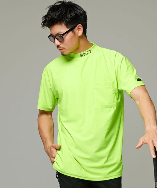 Luxe R 半袖スムースモックネックtシャツ メンズ 半袖 トップス ゴルフ ゴルフウェア 吸水速乾 消臭 抗菌 モックネック ハイネック スムース ストレッ エスビーセレクト Sb Select Magaseek