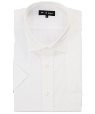 GRAND-BACK/【大きいサイズ】グランバック/GRAND－BACK 綿100％ セミワイドカラー  半袖 シャツ メンズ ワイシャツ ビジネス ノーアイロン 形態安定 yシャツ/504697104
