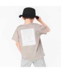 BRANSHES(ブランシェス)/【bコレ / 綿100％】グラフィック半袖Tシャツ/ライトグレー