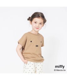 BRANSHES(ブランシェス)/【Miffy/ミッフィー】フェイス半袖Tシャツ/ブラウン