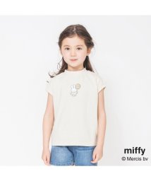 BRANSHES(ブランシェス)/【Miffy/ミッフィー】グリッタープリント半袖Tシャツ/アイボリー