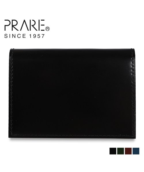 PRAIRIE(プレリー)/プレリー PRAIRIE コードバン カードケース 名刺入れ 定期入れ メンズ 本革 CORDOVAN1957 ブラック ネイビー ダーク ブラウン グリーン /ブラック