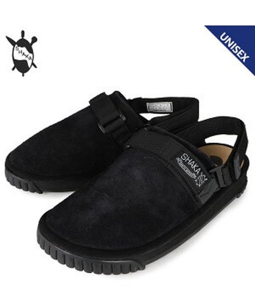 Shaka シャカ サンダル メンズ レディース スナッグ クロッグ スエード Snug Clog Suede ブラック 黒 4336 シャカ Shaka Magaseek