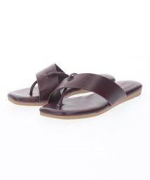 coen(coen)/【coen/コーエン】Color Flat Sandal/WINE