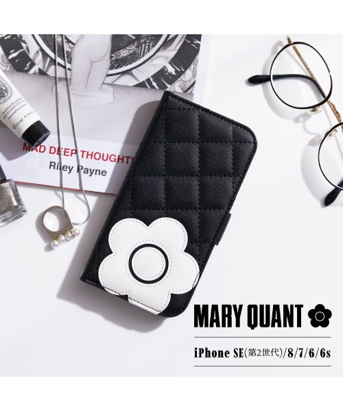 MARY QUANT(マリークヮント)/MARY QUANT マリークヮント iPhone SE 8 7 6s ケース スマホケース 携帯 アイフォン 手帳型 レディース マリクワ PU QUILT /その他