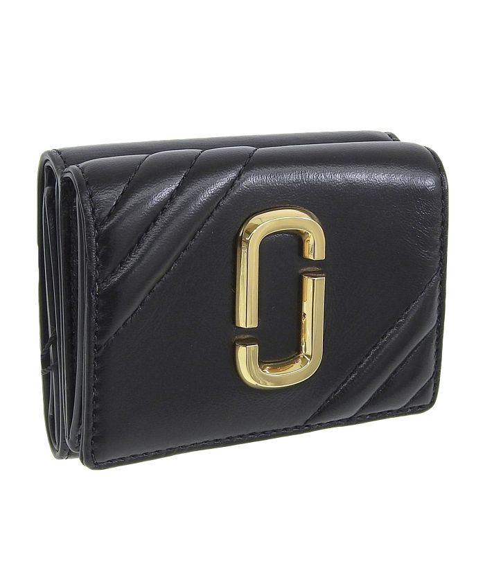 MarcJacobs マークジェイコブス THE GLAM SHOT LEATHER TRIFOLD WALLET