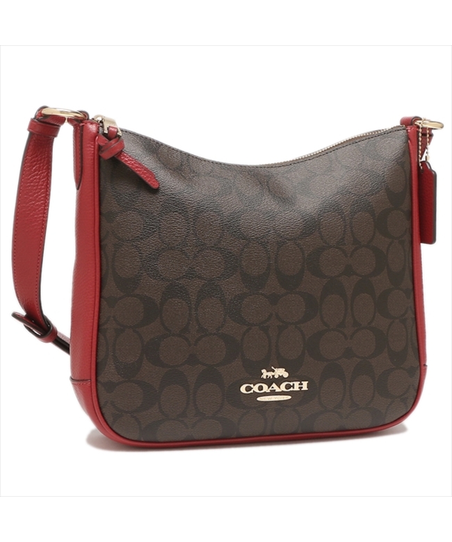 はあるが coach コーチ ショルダーバッグ シグネチャー レッド B7uhb ...