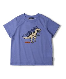 moujonjon(ムージョンジョン)/【子供服】 moujonjon (ムージョンジョン) 日本製恐竜アップリケ半袖Ｔシャツ 80cm～140cm M36861/ブルー