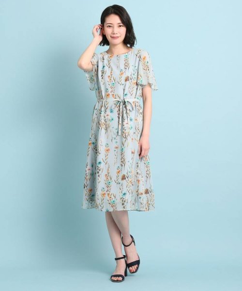 手洗い可 カラフルポピー プリントワンピース スーナウーナ Sunauna Magaseek