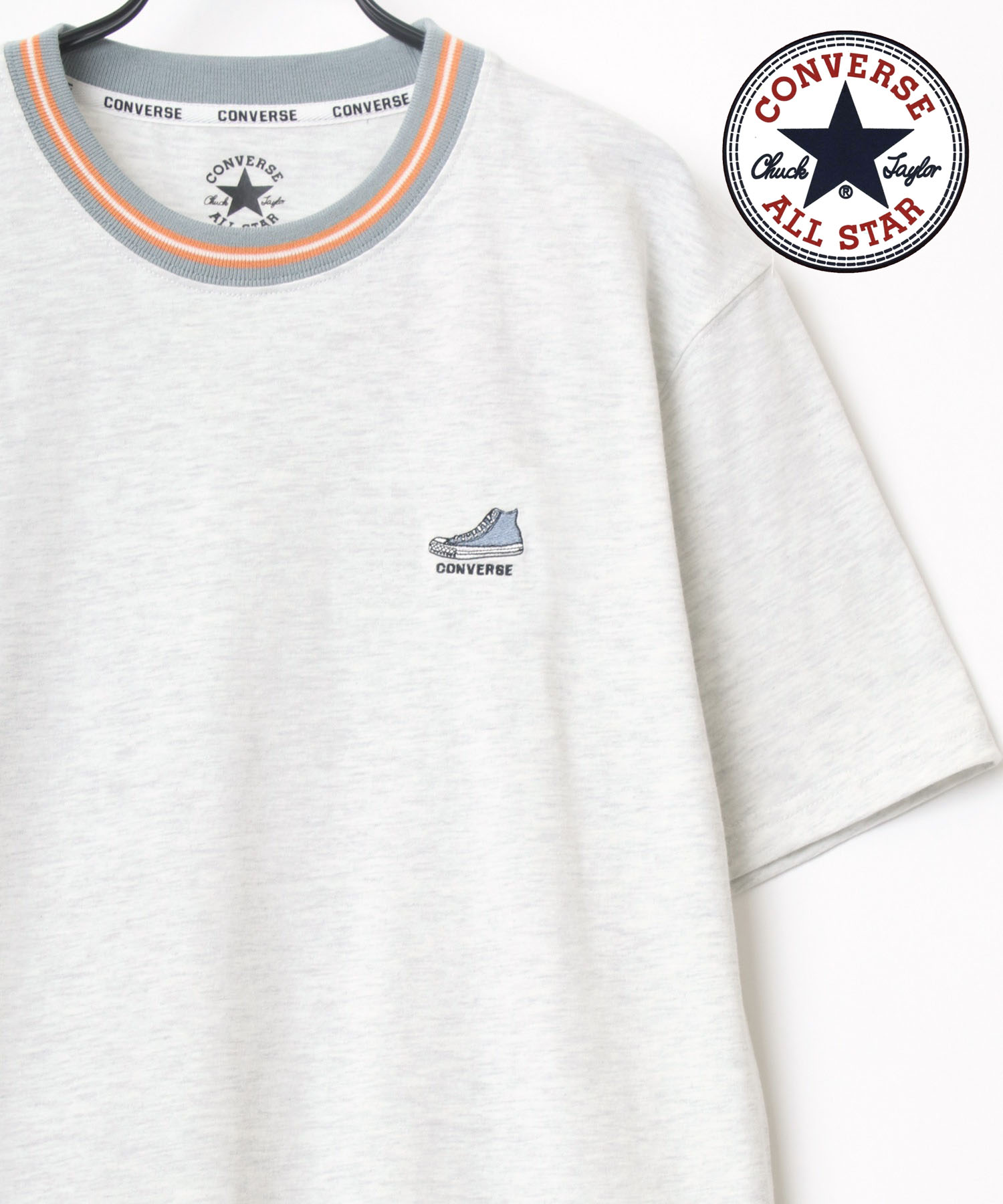 ☆【Lazar】CONVERSE/コンバース ワンポイント オールスターリンガーT