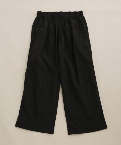 nano・universe(ナノ・ユニバース)/THOUSAND MILE/別注 LIGHT SHELL WIDE PANTS/ブラック