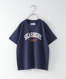 ikka kids(イッカ　キッズ)/【キッズ】カレッジメッセージTシャツ（100〜160cm）/ネイビー