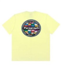 VENCE　EXCHANGE(ヴァンス　エクスチェンジ)/パラグラフバックロゴカラープリントTシャツ/イエロー