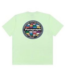 VENCE　EXCHANGE(ヴァンス　エクスチェンジ)/パラグラフバックロゴカラープリントTシャツ/グリーン