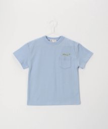 ROPE' PICNIC　KIDS(ロぺピクニックキッズ)/胸ポケットヘビロテ半袖Tシャツ/ブルー（44）