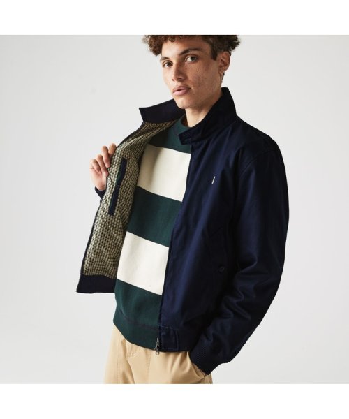 セール 裏チェック耐水ハリントンジャケット ラコステ メンズ Lacoste Mens Magaseek