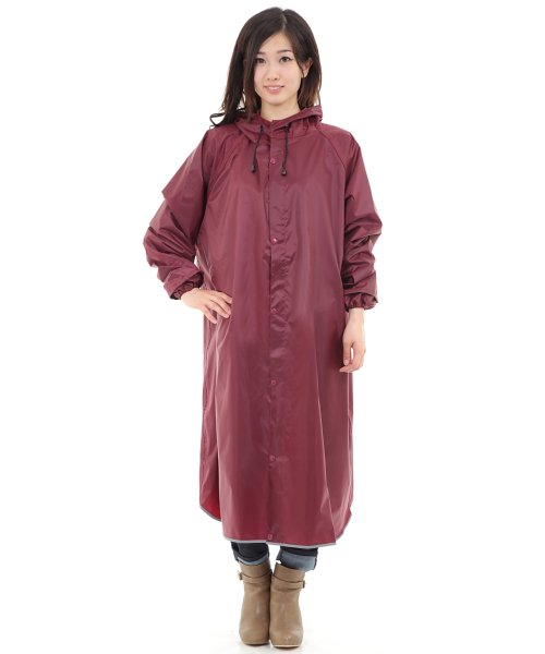 セール 大きいつば 袖付き レインポンチョ 自転車 前開きジッパー レインコート ポンチョ レインウェア 袖あり レディース メンズバイク雨合羽 カッパ ブルー レッド レースレディース Lace Ladies Magaseek