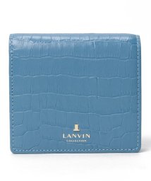 LANVIN COLLECTION(BAG)(ランバンコレクション（バッグ）)/二つ折りコンパクト財布【ラメールパース】/スカイブルー