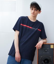 TOMMY HILFIGER(トミーヒルフィガー)/フロントロゴTシャツ/ネイビー 