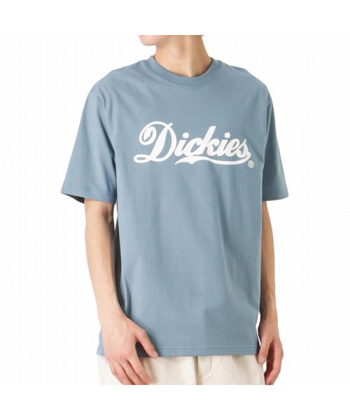 MAC HOUSE(men)(マックハウス（メンズ）)/Dickies ディッキーズ ロゴプリント半袖Tシャツ 2278－1434/ブルー