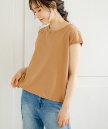 TRIANGLE PALETTE(トライアングルパレット)/◆USA Cotton◆フレンチスリーブトップス/キャメル