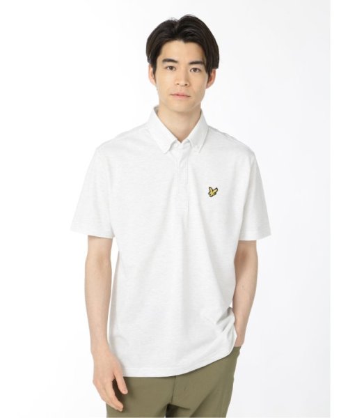 TAKA-Q(タカキュー)/ライル&スコット/LYLE&SCOTT バーズアイ 鹿の子 半袖 メンズ ポロシャツ カットソー カジュアル インナー ビジネス ギフト プレゼント ゴルフ 通/グレー