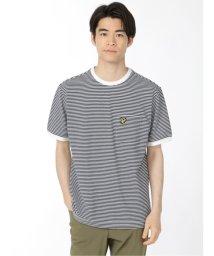 TAKA-Q/ライル&スコット/LYLE&SCOTT ボーダー クルーネック 半袖 メンズ Tシャツ カットソー カジュアル インナー ビジネス ギフト プレゼント/504701918