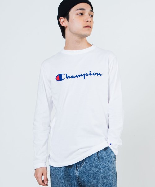セール Champion チャンピオンロゴロングスリーブtシャツ ウィゴー Wego Magaseek