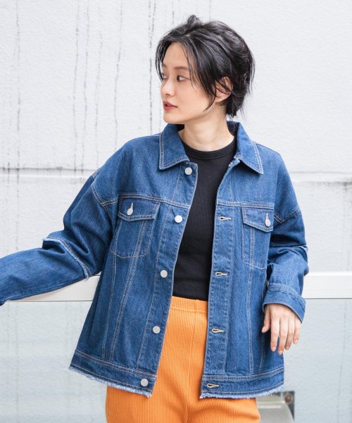 セール ウィゴー Wego フリンジデニムジャケット Magaseek