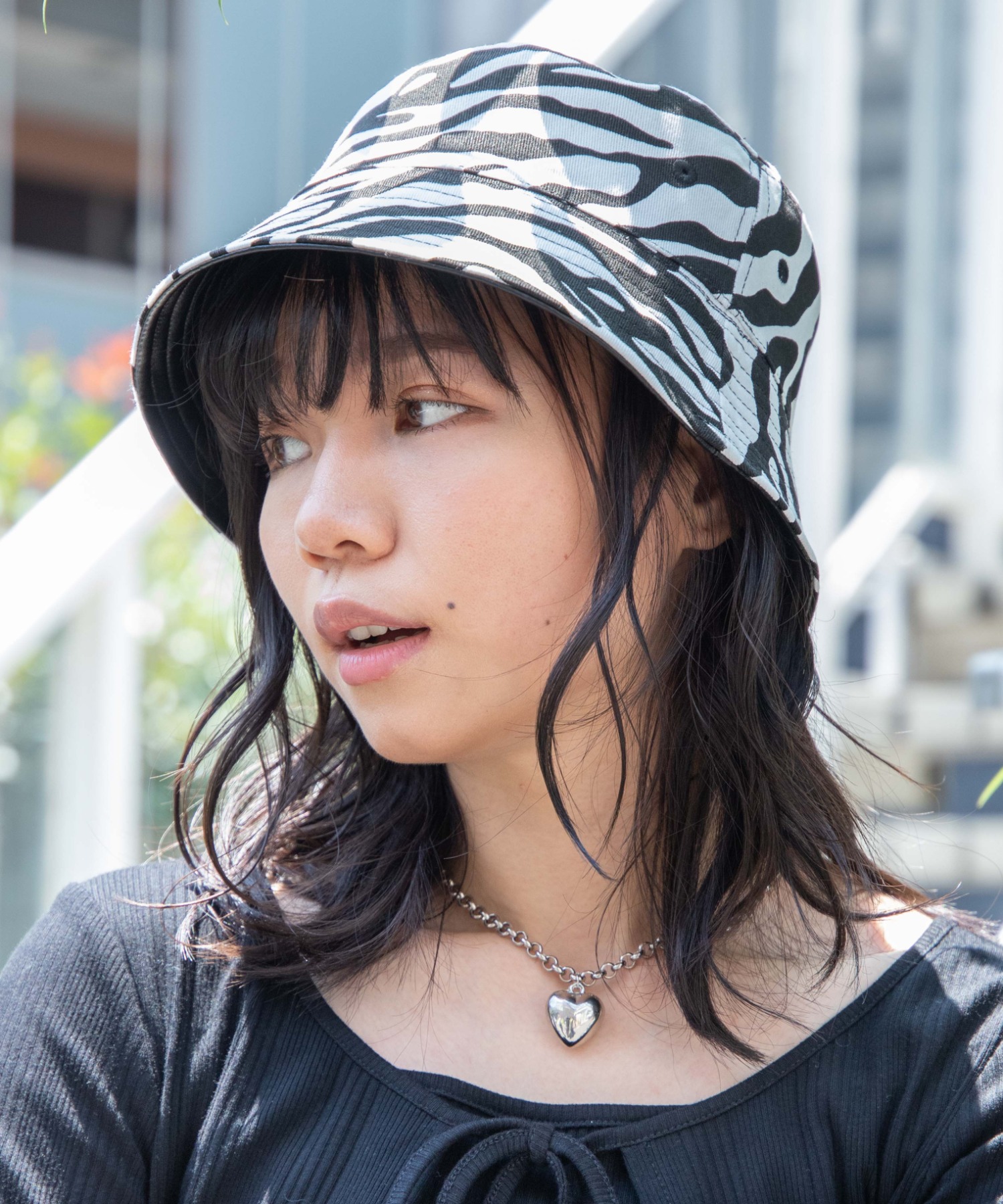 バケハ 2way 帽子 ブラック 黒 ストリート リバーシブル 通販