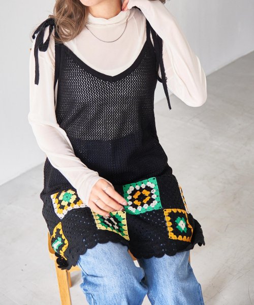 セール クロシェニットキャミワンピ ウィゴー Wego Magaseek