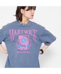 Spiritoso(スピリトーゾ)/HARTWICK カレッジロゴピグメントTシャツ/ネイビー