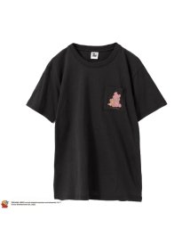 MAC HOUSE(women)(マックハウス（レディース）)/[大きいサイズ] Tom and Jerry ポケット付きボックスTシャツ クイーンサイズ 2285－9835/チャコール