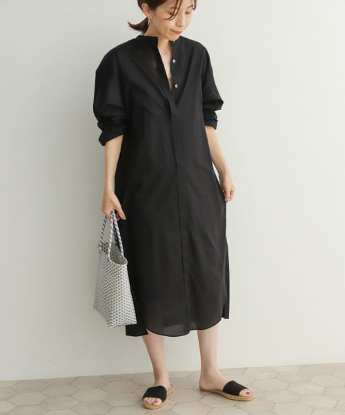 セール アーバンリサーチドアーズ Urban Research Doors コットンスタンドシャツワンピース Magaseek