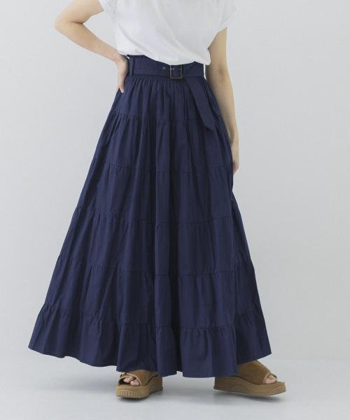 URBAN RESEARCH(アーバンリサーチ)/LUSANA　Calla skirt/INDIGO-P