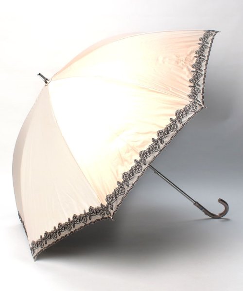 LANVIN Collection(umbrella)(ランバンコレクション（傘）)/晴雨兼用日傘　”ローズオーガンジーカットワーク”/ベージュ