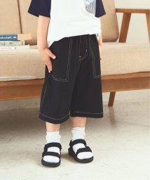 ikka kids(イッカ　キッズ)/【キッズ】COLORイージーハーフパンツ A（100〜160cm）/ブラック
