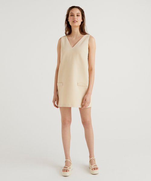 セール フロントポケットノースリーブvネックミニワンピース ベネトン レディース Benetton Women Magaseek セール フロントポケットノースリーブvネックミニワンピース ベネトン レディース Benetton Women Magaseek