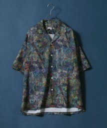 ANPAS(ANPAS)/【ANPAS】Total Pattern Print Oversized Open Collar Shirt/オーバーサイズ 総柄 オープンカラーシャツ/柄D