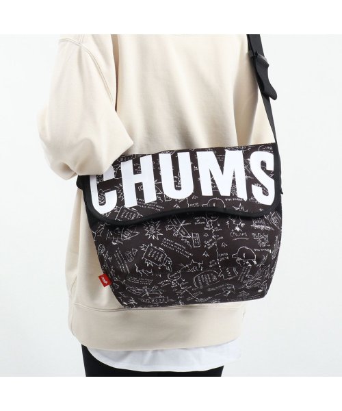 CHUMS(チャムス)/【日本正規品】 チャムス メッセンジャーバッグ CHUMS RECYCLE BAG リサイクルチャムスメッセンジャーバッグ B5 CH60－3273/ブラック系1