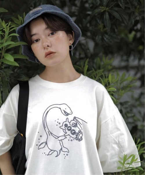 セール 潜水艦に乗りたい恐竜tee ワンピース ダブルネーム Double Name Magaseek