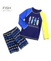 CLARAH　kids(クララキッズ)/キッズ 水着 ラッシュガード 長袖 スイムウェア プール ビーチ 夏 海水浴 サーフ 星 サメ /その他