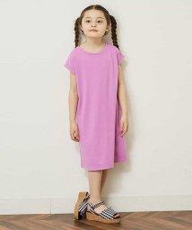 a.v.v(KID'S)(アー・ヴェ・ヴェキッズ)/[140－150]バックレースアップTシャツワンピース/ピンク