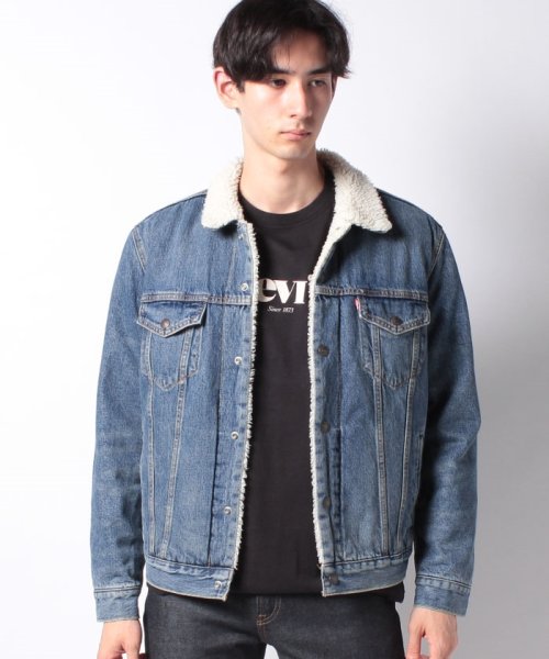 LEVI’S OUTLET(リーバイスアウトレット)/TYPE 3 SHERPA TRUCKER FABLE SHERPA TRUCK/インディゴブルー