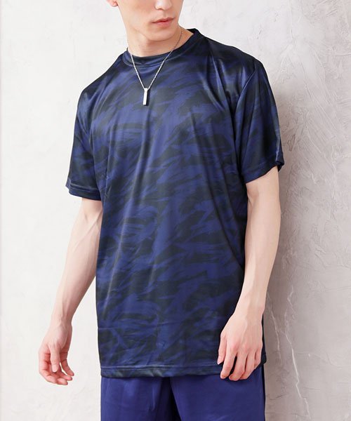 セール ドライメッシュ 半袖 Tシャツ メンズ 吸汗速乾 スポーツウェア サラサラ クルーネック トップイズム Topism Magaseek