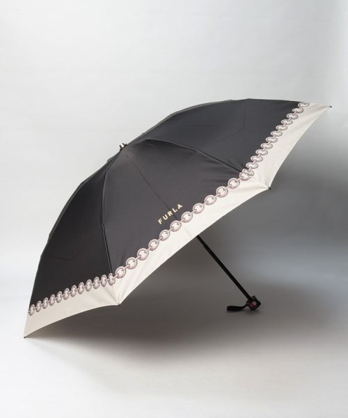 FURLA(フルラ)/折りたたみ傘　”FURLAチェーン”/ブラック