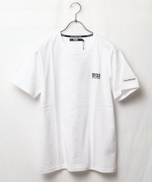 ar/mg(エーアールエムジー)/【73】【12234J】【it】【SY32 by SWEET YEARS】BOX LOGO BACK PRINT TEE/ホワイト