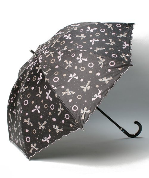 LANVIN en Bleu(umbrella)(ランバンオンブルー（傘）)/晴雨兼用日傘　スカラ刺繍/ブラック